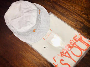 Yorgea By Demond Siobon's Org/Wht "Its Yours" Tee Set