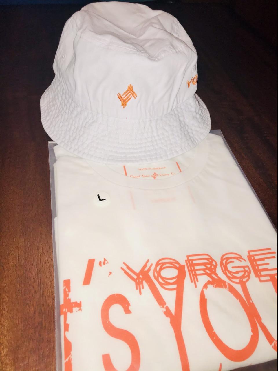 Yorgea By Demond Siobon's Org/Wht "Its Yours" Tee Set